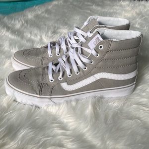 grey vans 9.5 wmns
